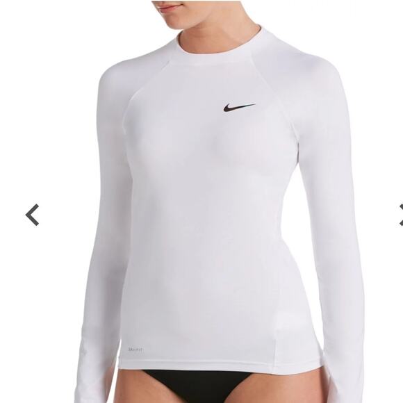 Nike Women's Essential Long Sleeve Rash Guard NWT MSRP $62 Size M - Picture 1 of 4